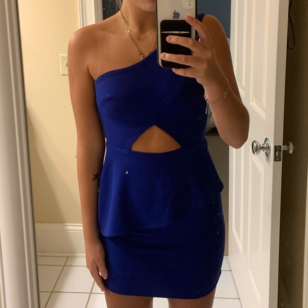 Revolve NBD Blue Mini Dress